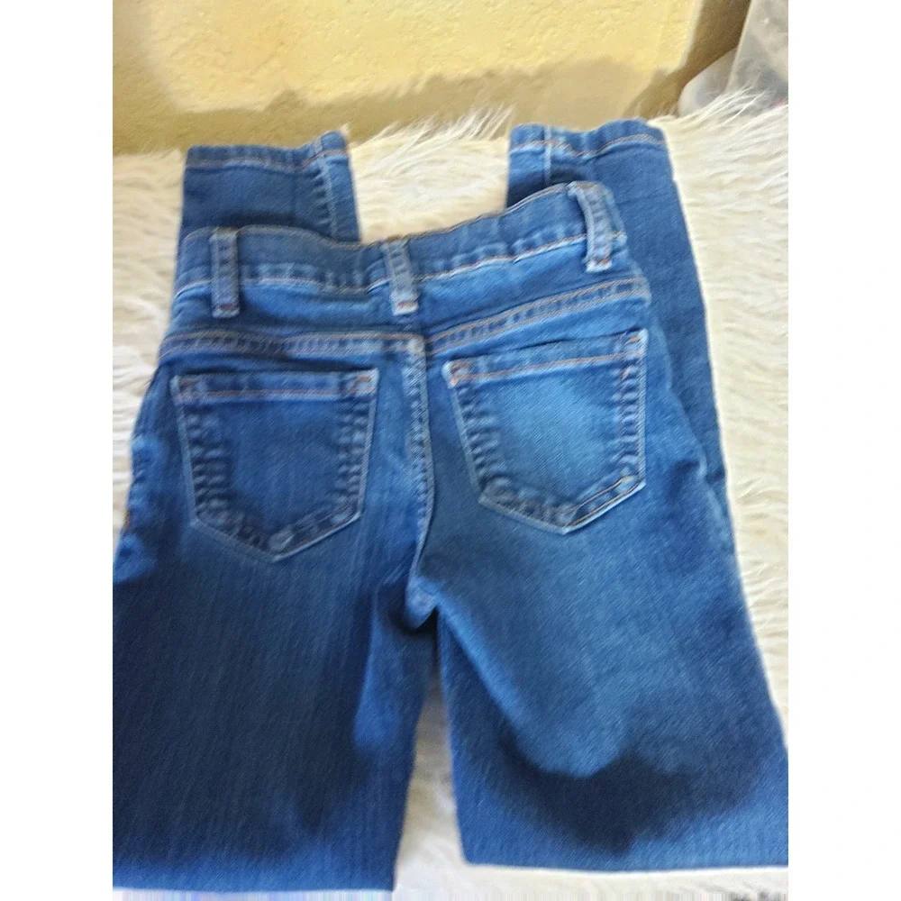 The Childrens Place Girls Super Skinny Jeans Medium Wash Denim Size 6X 7 Slim